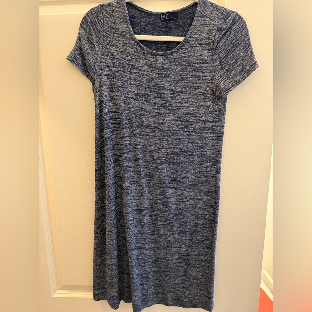 GAP Navy Heathered Knit Dress